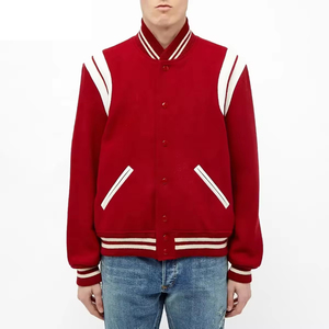 Logotipo personalizado Premium lana Chenille bordado béisbol Letterman 2025 ropa deportiva de invierno para hombres nueva chaqueta de invierno Premium para hombres - Product Image 2