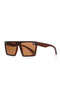 Lunettes de Soleil Unisexe Marron Brillant 1019 - Product Image 2