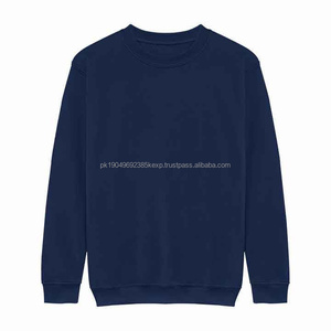 Vente en gros Nouveau sweat-shirt bleu marine à col ras du cou 100% coton pour hommes - Product Image 6