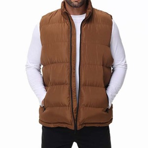 Chaleco Acolchado de Plumón de Invierno de Alta Calidad, Chaqueta sin Mangas con Capucha para Hombre, Chalecos Acolchados sin Mangas Personalizados - Product Image 1