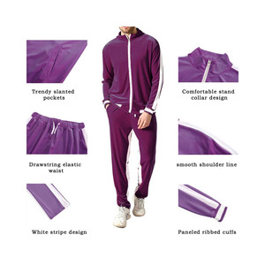 Chándal con estampado de logotipo personalizado, sudadera deportiva, conjuntos de Jogger, conjunto de Sudadera con capucha, conjunto de 2 piezas, chándales lisos para correr para hombre - Product Image 6