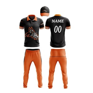 Uniforme de Cricket de Diseño Nuevo, Ropa Deportiva de Equipo de Poliéster/Algodón Antibacteriano con Impresión de Logotipo Personalizado, Venta Caliente - Product Image 4