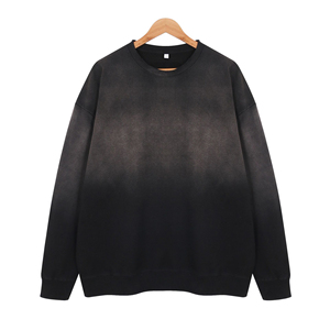 Unisex <b>Men's</b> Pullover Hoodie Solid Color 100% Cotton Sweatshirt with Custom Logo Embroidery Digital Plain Dyed Street Wear - Product Image 3