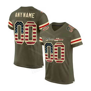 Maillot de football américain confortable et léger Nouveauté Bas quantité minimale de commande Concevez votre propre maillot de football américain Service OEM - Product Image 1