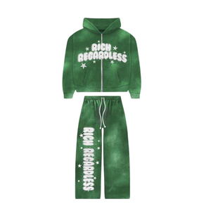 ชุดวอร์มพิมพ์ลายตัวอักษรพัฟสไตล์วินเทจคุณภาพสูงสวมใส่สบาย - Product Image 1