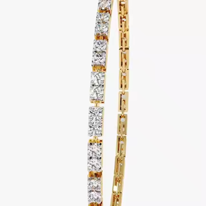 Personnalisé 10K/14K Or Moissanite Tennis pour Bracelet pour Femmes À La Mode Diamant Lien Chaîne Manchette Bracelets - Product Image 6