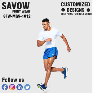 กางเกงขาสั้นผู้ชายผ้าฝ้ายทนทานผสมกับเย็บเสริมและกระเป๋าลึกสร้างขึ้นสำหรับใช้ออกกำลังกายในยิมที่ทนทาน - Product Image 6