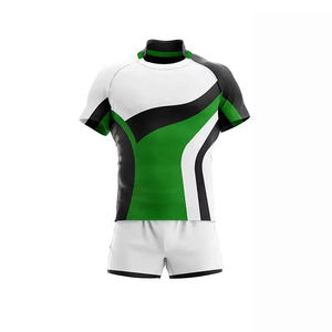 Haute qualité 100% Polyester Rugby Football porter personnalisé respirant sport équipe uniforme Sublimation maillots ensemble - Product Image 4