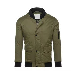 Chaqueta Bomber Personalizada con Cremallera Bordada para Hombre, Estilo Urbano, Resistente al Viento y al Agua, para Clubes e Identidad Corporativa - Product Image 1