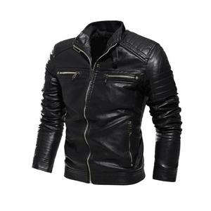 Veste en cuir grande taille de haute qualité pour hommes, vêtements d'extérieur coupe-vent, fermeture à glissière, vêtements de course automobile respirants - Product Image 1
