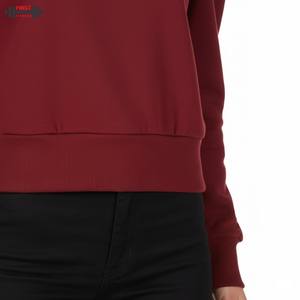 High Quality Blank Women's Hoodies <b>Sweatshirts</b> Custom Color Block Oversized Pullover Streetwear Winter Front Polyester/Cotton - Product Image 5