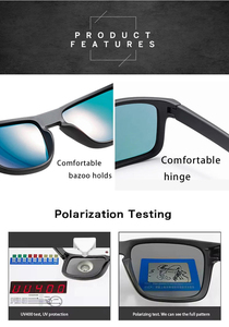 Men TR90 Polarized Sports <b>Sunglasses</b> square UV400 Trend Glasses Riding Driving <b>Sunglasses</b> - Product Image 3