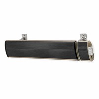 Chauffage de plafond infrarouge lointain en alliage d'aluminium 1800W, étanche, avec télécommande, pour patio, garage, hôtel (vente en gros)
