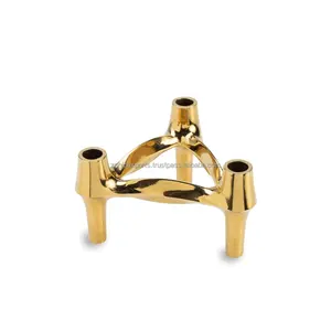 Portavelas de Diseño de Calidad de Exportación para Compradores Globales, Accesorios Modernos Hechos a Mano de Metal Redondo para Interiores del Hogar - Product Image 2