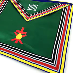 Diseñe su propio logotipo 100% tela de algodón hecha delantal masónico superventas bordado a máquina delantal masónico - Product Image 3