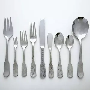 Juego de Cubiertos de Acero Inoxidable, Cubertería Moderna, Juego de Cuchara, Tenedor y Cuchillo para Comer, Vajilla Premium para Hotel y Restaurante, Utensilios de Acero - Product Image 5