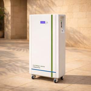 Sistema de Almacenamiento de Energía Solar con Batería de Litio-Ferrofosfato (LiFePO4) de 51.2V 10kWh, con Ruedas, Pantalla LCD, Control por Botones, CAN, RS485, IP55 - Product Image 1