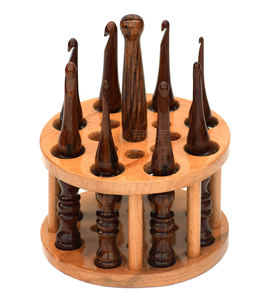 Handmade Rosewood <b>Crochet</b> <b>Hook</b> <b>Set</b> with Wooden Holder (4mm-10mm) Wooden <b>crochet</b> <b>hook</b> holder for gifting - Product Image 1