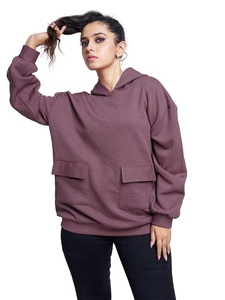 Unique Design Drawstring Full Sleeves Pullovers Hoodie Women Loose Fit Autumn Waterproof Breathable Eco-Friendly <b>Plus</b> <b>Size</b> - Product Image 3