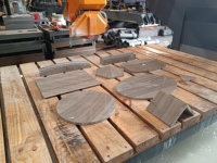 Machine de découpe de pierre à 4 axes pour dalles de marbre et de granit, commande CNC