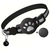 Collier GPS pour animaux de compagnie, localisateur de chat, suivi Bluetooth, sangle de cou réfléchissante, étanche pour chats