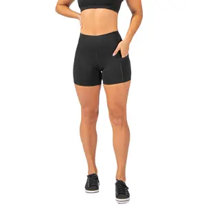 新款女式自行车短裤高腰打底裤战利品短裤跑步定制运动运动服短裤