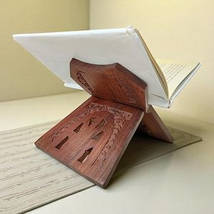 ที่ใส่หนังสือศาสนาทำจากไม้ขัดเงาใช้งานได้หลากหลายสำหรับการอ่านการศึกษาการแสดงพระคัมภีร์ศักดิ์สิทธิ์ - Product Image 4