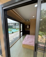 Concevez une cabane élégante à une chambre avec salle de bain, construction rapide, bonne isolation, idéale pour les chambres de cour ou les hôtels