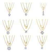 Colliers en or massif 14K 9K 10K 18K certifiés IGI, fabricant de bijoux fins éthiques RJC ODM OEM, vente en gros NK706454