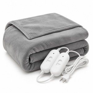 Manta Eléctrica Térmica 2026 de 180x200cm, Doble Control, Lavable, Franela, 9 Ajustes de Calor, Apagado Automático, Calentador de Cama, AC 220V CE - Product Image 1