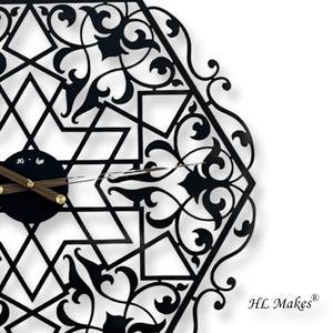 European Style Modern 60cm Steel Single Face <b>Wall</b> <b>Clock</b> <b>for</b> <b>Living</b> <b>Room</b> Unique Art Deco Design Quartz Needle Display Antique - Product Image 4