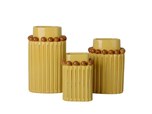 Florero de Cerámica Amarillento de Moda - Lujoso, de Alto Estándar, Hecho a Mano, Ecológico y Duradero - Product Image 4