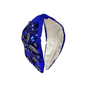 Beaded <b>Headband</b> Designer Knotted Headbeaded and <b>Jeweled</b> Holiday Hair Accessories for Women in India - Product Image 3