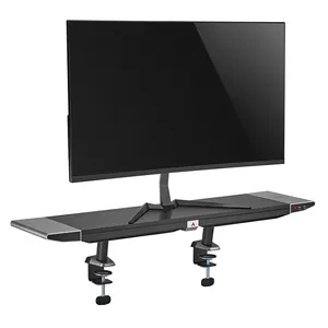 Suporte de computador para jogos rgb, monitor para mesa de computador gaveta usb para jogos, STB-172-01