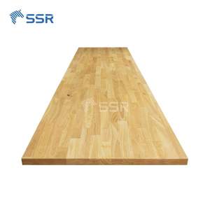 Encimera de Madera de Hevea Transparente de 25x1.5x96 Pulgadas, Encimera Moderna para Cocina/Island de Estilo Rústico - Fabricada en Vietnam por SSR VINA - Product Image 3