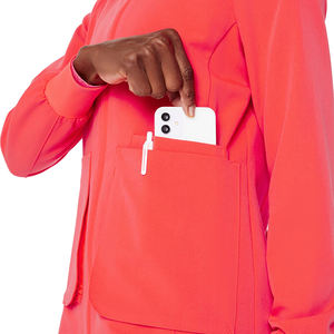 Dernier modèle de tunique uniforme extensible pour spa de beauté Ensembles de gommage pour infirmière de laboratoire hospitalier tissé respirant - Product Image 5