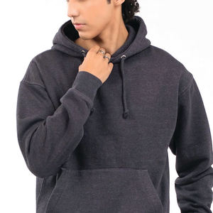 Sweat-shirt épais et lourd à capuche pour homme, coupe décontractée, 500 460 400 Gsm, logo personnalisé, molleton, coupe régulière, 100% coton, sweat-shirts d'automne - Product Image 3
