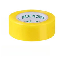 Ruban adhésif d'emballage transparent/jaune en BOPP, directement de l'usine, forte adhérence, stock disponible, échantillon gratuit