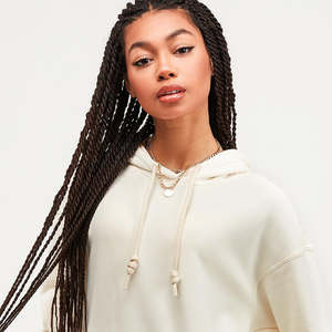 เสื้อฮู้ดแขนยาวโอเวอร์ไซส์ผ้าคอตตอนแบบ100% สำหรับสตรีทแวร์เสื้อฮู้ดไม่มีลายออกแบบโลโก้ได้ตามต้องการขายส่ง - Product Image 3