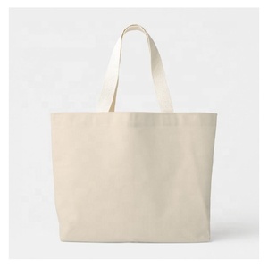 Eco Friendly <b>Machine</b> Washable Custom Thickened 100% Cotton GOTS Certified With Zipper Gentle Woman Large Capacity for Groceries - Product Image 2