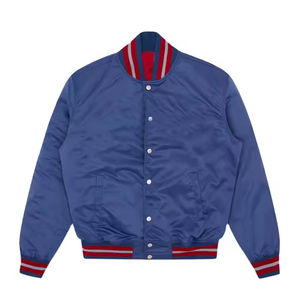 Veste en toile décontractée d'inspiration universitaire avec un design coupe-vent et respirant, tendance moderne de la rue - Product Image 6