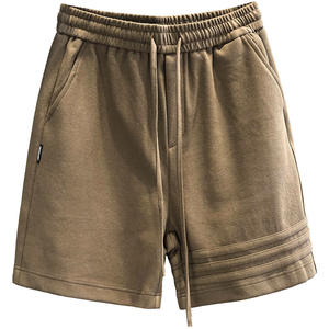 Pantalones cortos casuales de verano para hombre, de ajuste holgado, talla grande, versátiles para el hogar, estilo pantalón de cinco minutos. - Product Image 1