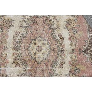 Vintage 3ft X 3ft Beige <b>Turkish</b> <b>Rug</b> Large Area Wool Seagrass Rectangle Pattern with Patchwork for Home Living Room Teenagers - Product Image 5
