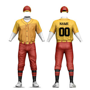 Produit le plus vendu uniforme de baseball respirant personnalisé uniforme de baseball de couleur unie de qualité supérieure pour la vente en ligne - Product Image 1