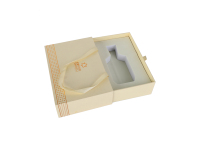 Boîte de parfum en velours beige de luxe directe d'usine 100ml emballage d'extracteur portable personnalisé excellent matériel de papier de qualité d'impression