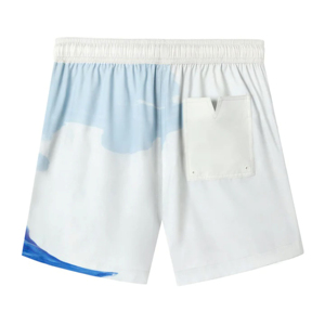 Short de Bain Homme Style High Street Motif Solide Séchage Rapide Polyester/Coton Taille Basse V Poche Arrière Short avec Cordon de Serrage Fermeture - Product Image 5