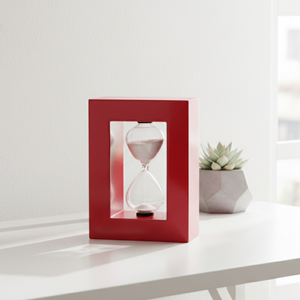 Vente directe d'usine Sablier portable en verre et bois durable de 15 ml de style nordique pour la maison et le bureau Contrôle des moments critiques - Product Image 5