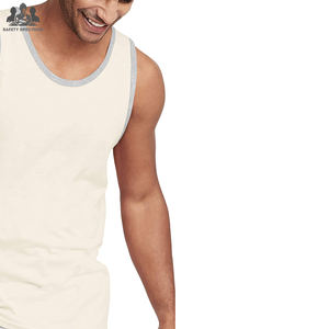 Camiseta Deportiva Casual para Hombre, Transpirable, Tejida, Ecológica, 180g |   Ropa Deportiva sin Mangas |   Fabricante OEM 100% Algodón - Product Image 5