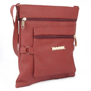 กระเป๋าสะพายไหล่ผู้หญิง (7548) - สีน้ำตาลแดง - Product Image 1
