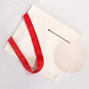 Custom 14 X 16 (35x40 Cm) 10 oz Canvas <b>Purse</b> with <b>Red</b> Handles Washable Feature - Product Image 5